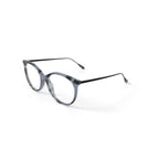 Women's Billie Round Prescription Eyeglasses with Case, Teal Tortoise