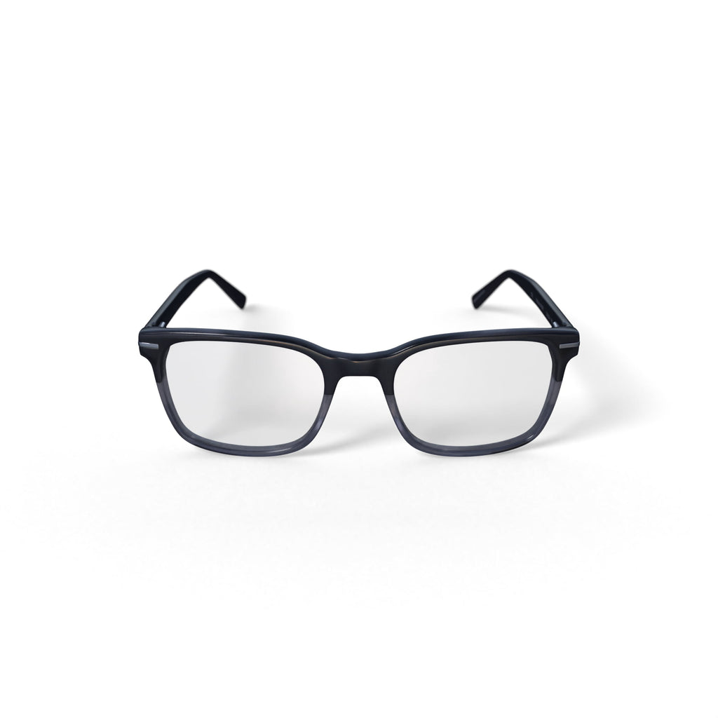 Men's Wyatt Square Prescription Eyeglasses with Case, Black Gradient