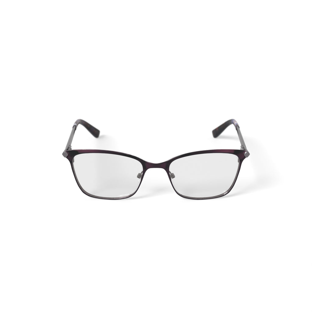 Women's NLO5012 Prescription Eyeglasses with Case, Plum