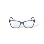 Women's MV025 Kelley Square Prescription Eyeglasses with Case, Blue