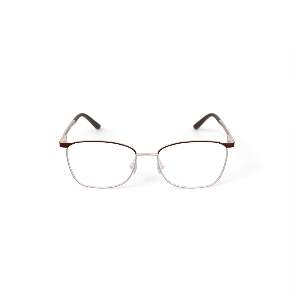 Women's WM402155-1 Browline Prescription Eyeglasses with Case, Gold