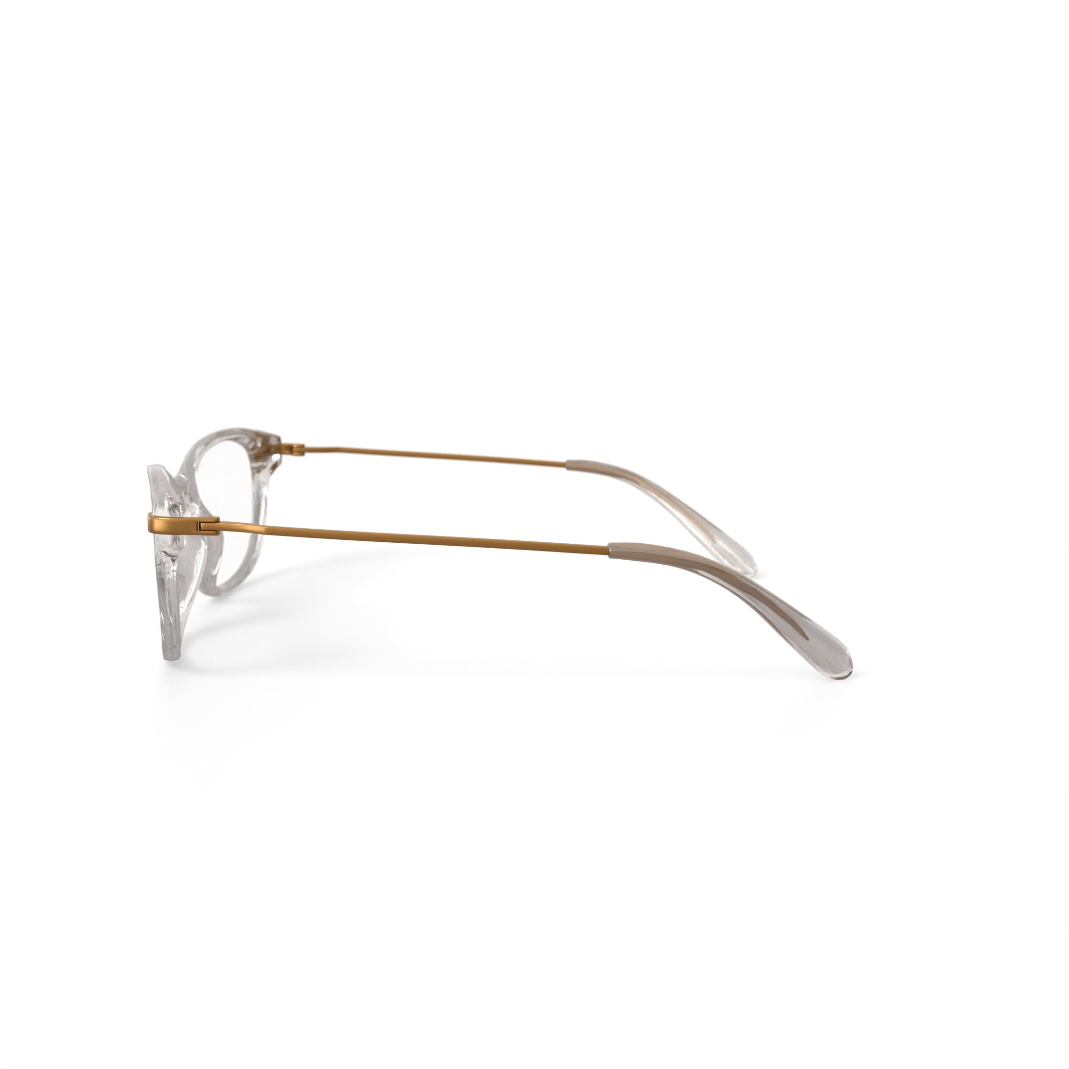 Women's WOP69 Cat Eye Prescription Eyeglasses with Case, Crystal