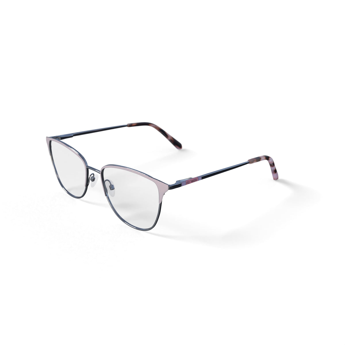 Flower Women's Sweet Pea Prescription Eyeglasses with Case, Nude