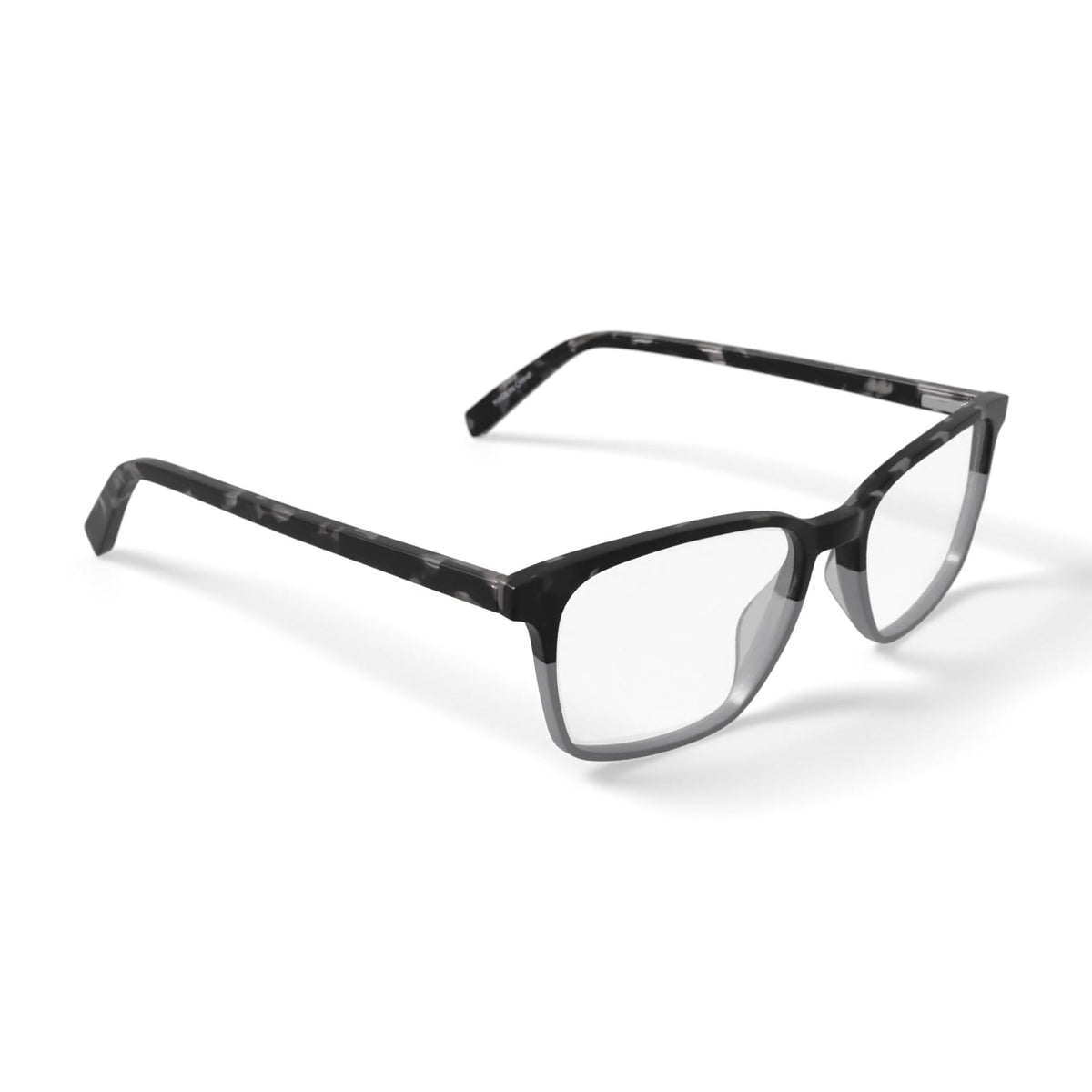 Men's BE120 Larch Square Prescription Eyeglasses with Case, Green Tortoise Gradient