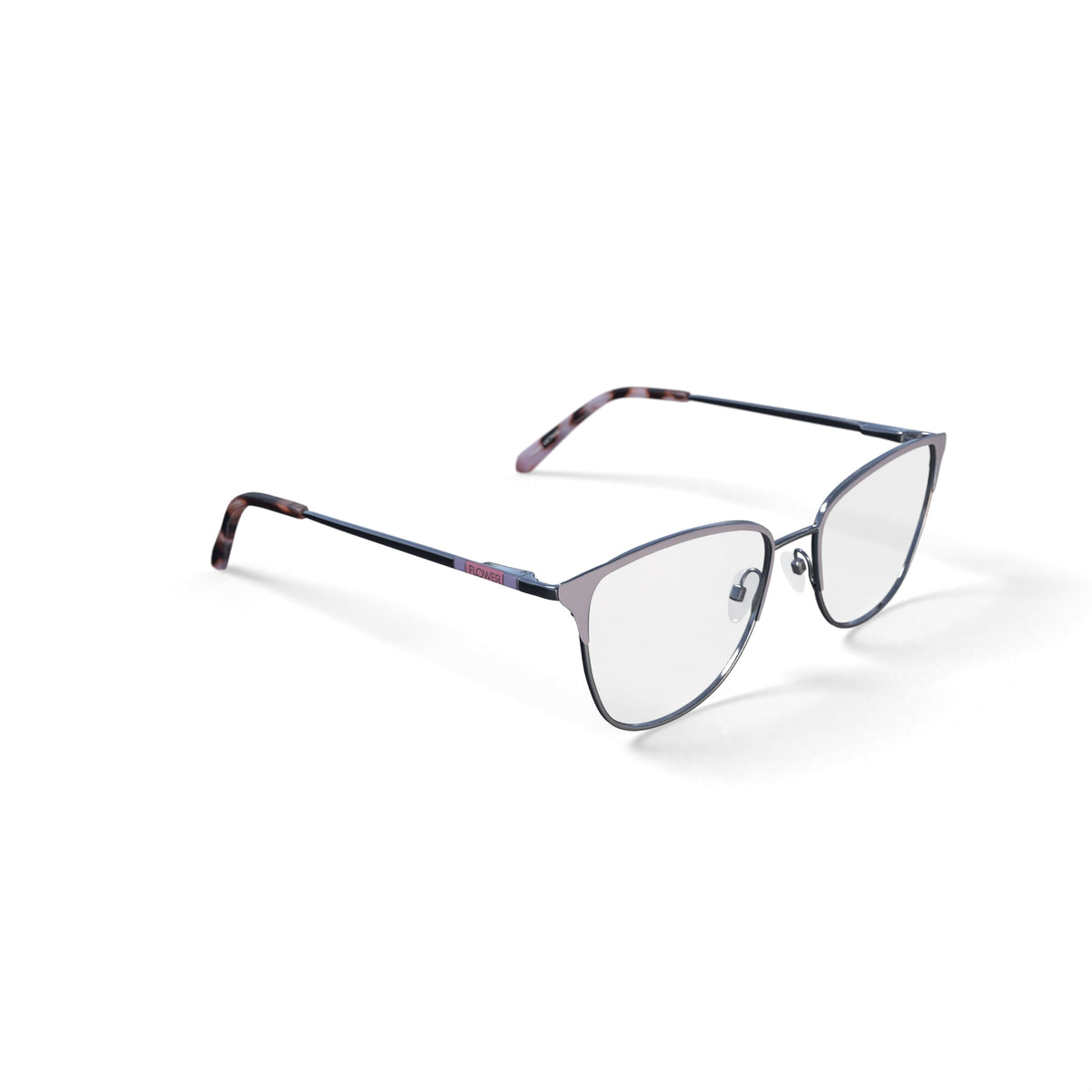 Flower Women's Sweet Pea Prescription Eyeglasses with Case, Nude