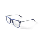 Men's MV011 Liam Square Prescription Eyeglasses with Case, Blue Gradient