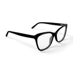 Women's MV021 Karen Cat Eye Prescription Eyeglasses with Case, Black