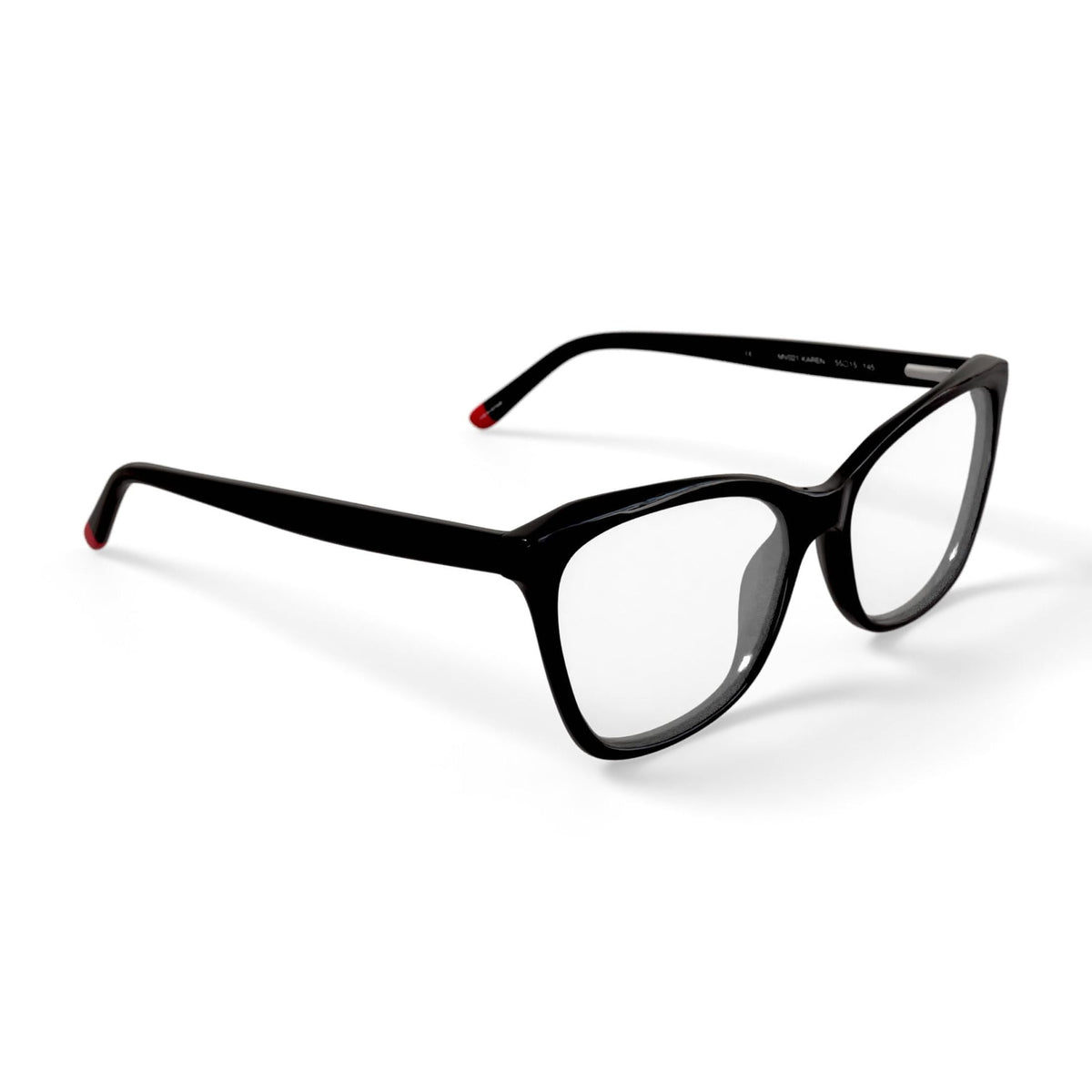 Women's MV021 Karen Cat Eye Prescription Eyeglasses with Case, Black