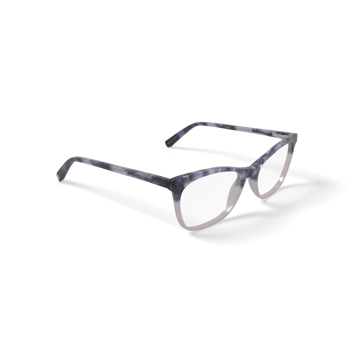 Women's Taylor Square Prescription Eyeglasses with Case, Pink Tortoise Gradient