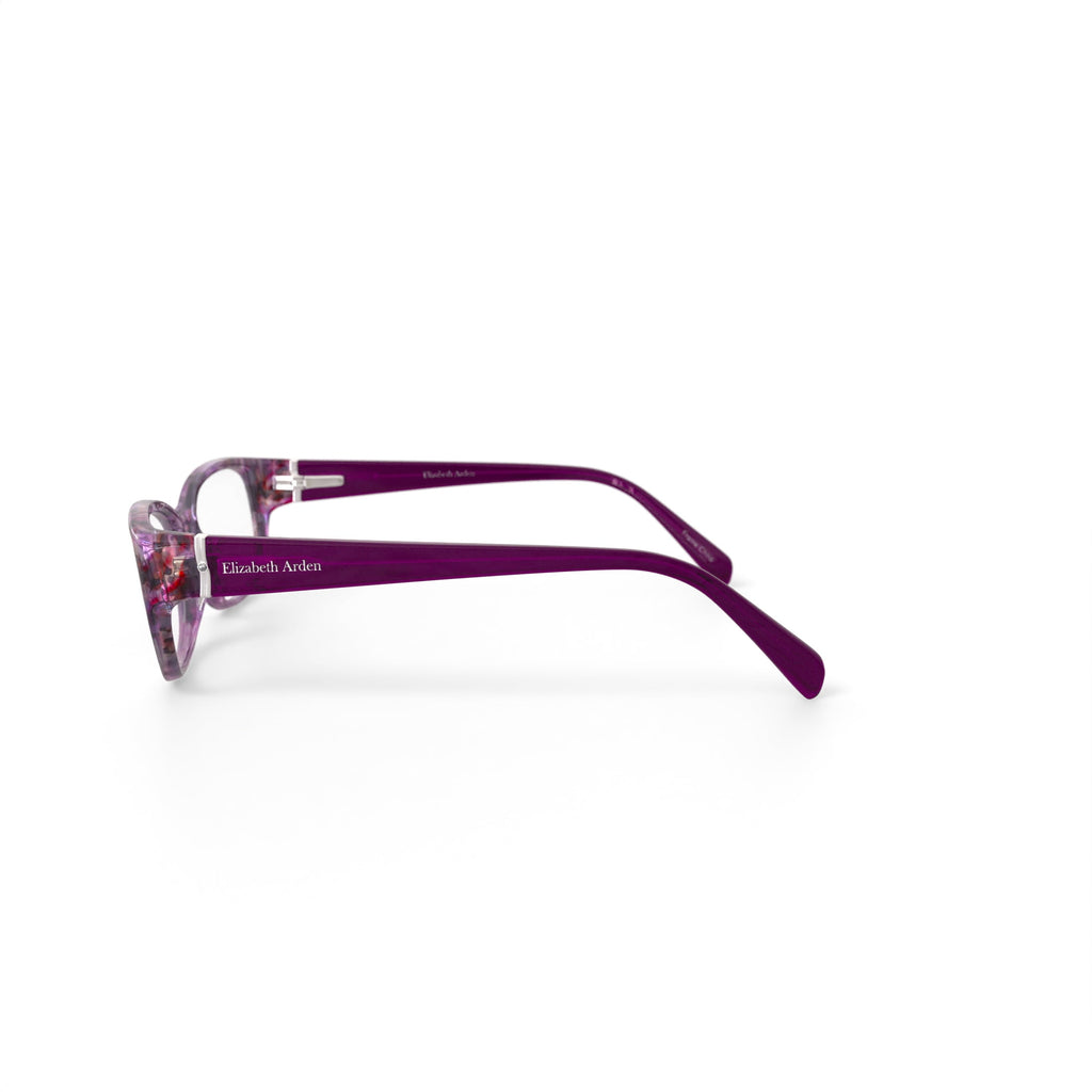Elizabeth Arden Women's EA6060 Rectangular Prescription Eyeglasses with Case, Purple