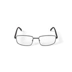 Men's Patriot Square Prescription Eyeglasses with Case, Gunmetal