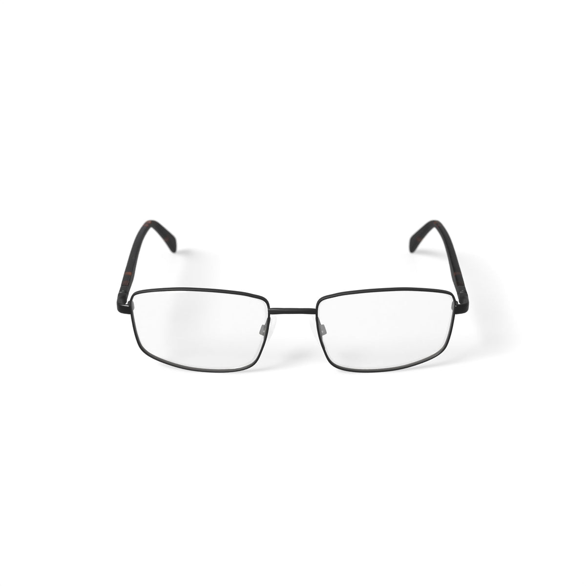 Men's Patriot Square Prescription Eyeglasses with Case, Gunmetal