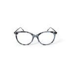 Women's Billie Round Prescription Eyeglasses with Case, Teal Tortoise