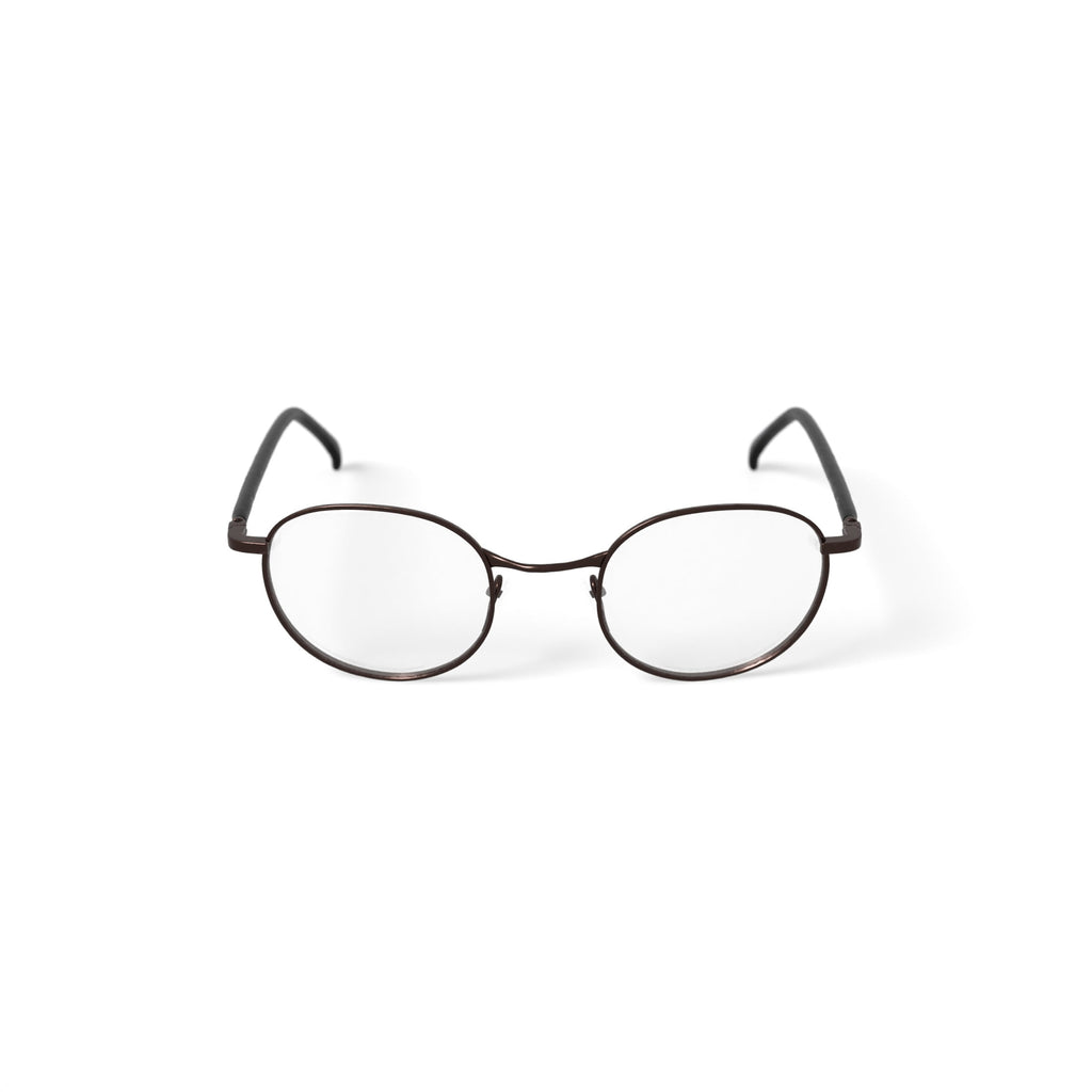Men's FM17267B Round Prescription Eyeglasses with Case, Gunmetal
