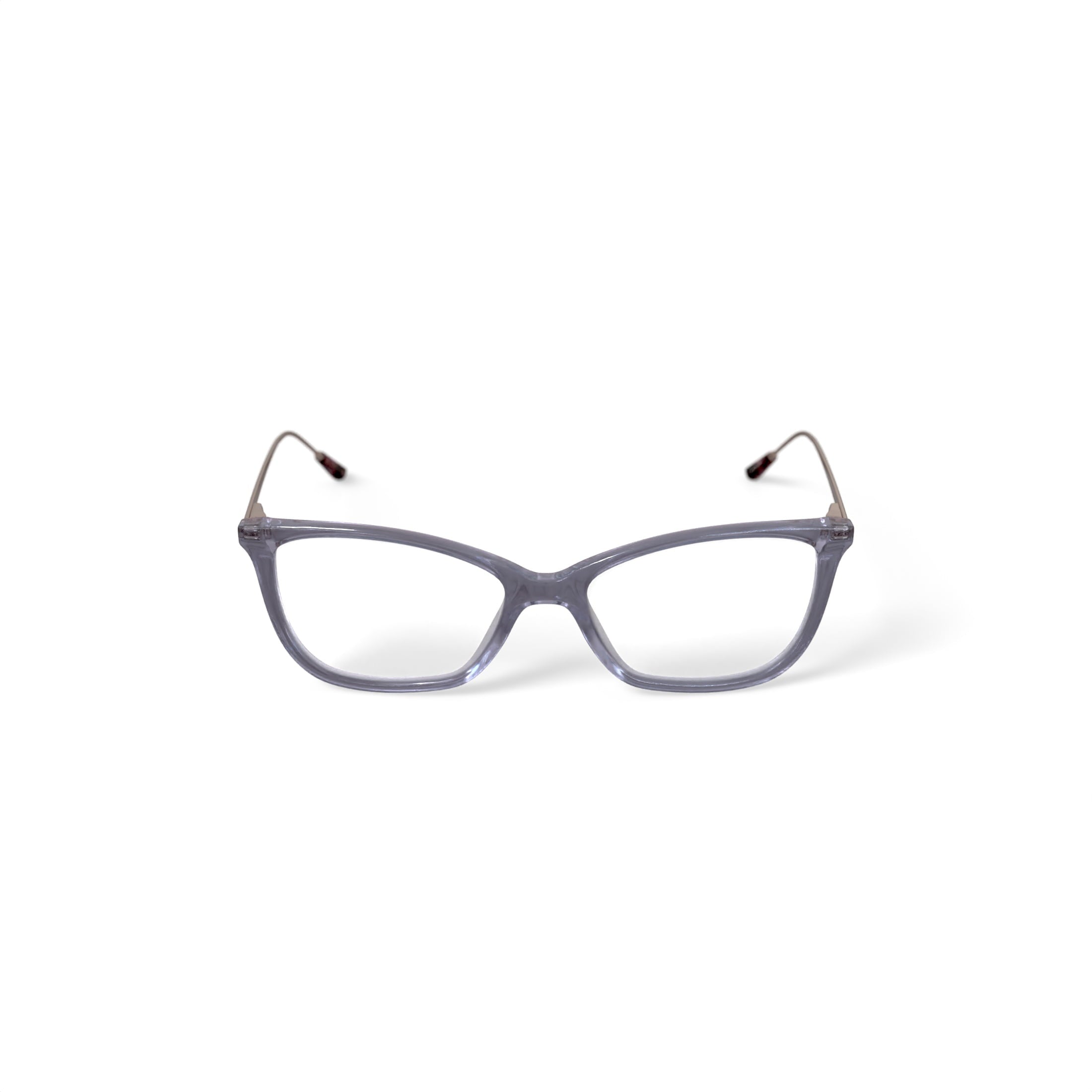Womens Lana Square Prescription Eyeglasses with Case, Lavender Crystal
