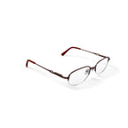 Visage Women's E211 Oval Prescription Eyeglasses with Case, Brown