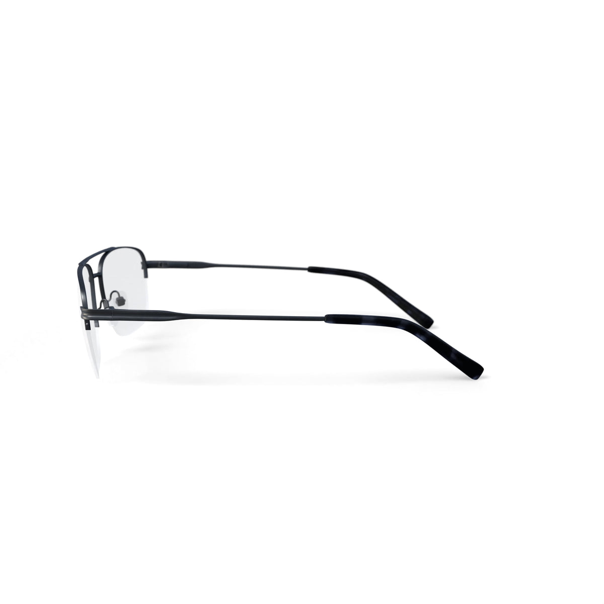 Men's Bashiri Square Prescription Eyeglasses with Case, Grey