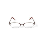 Visage Women's E211 Oval Prescription Eyeglasses with Case, Brown