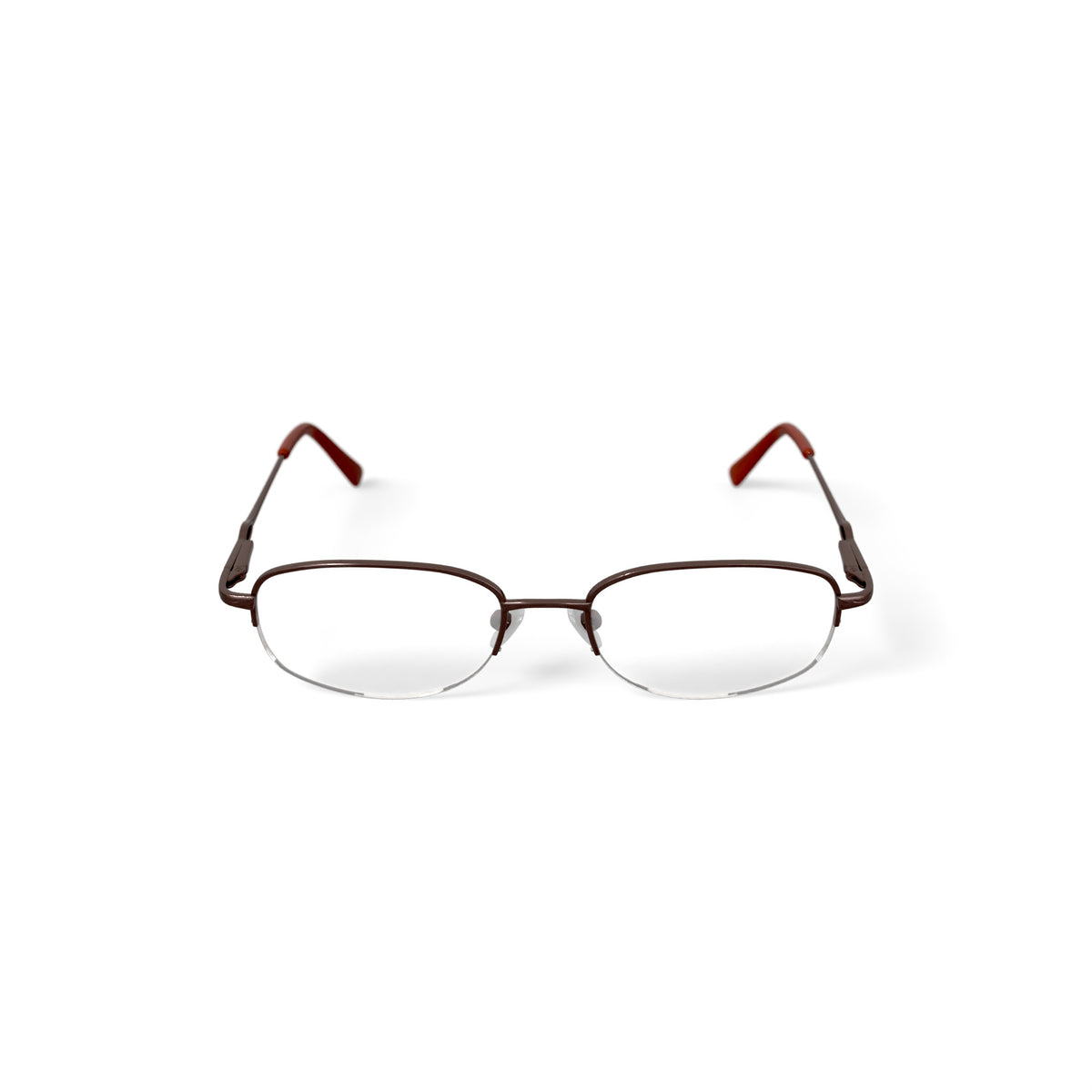Visage Women's E211 Oval Prescription Eyeglasses with Case, Brown