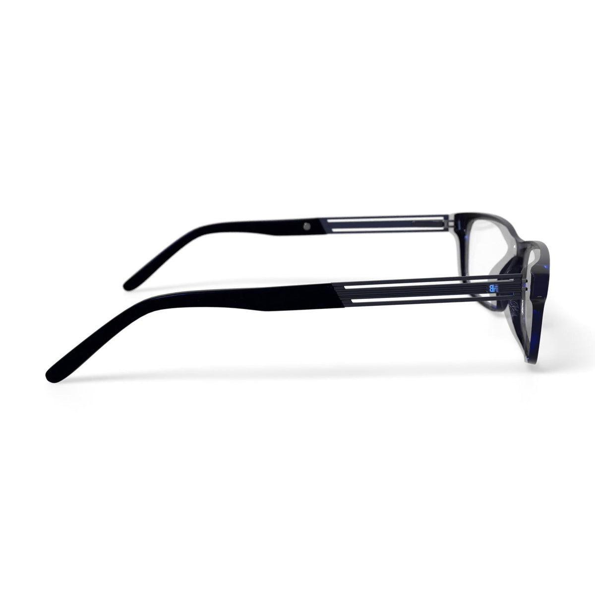 New Balance Men's NB445 Rectangular Prescription Eyeglasses with Case, Blue