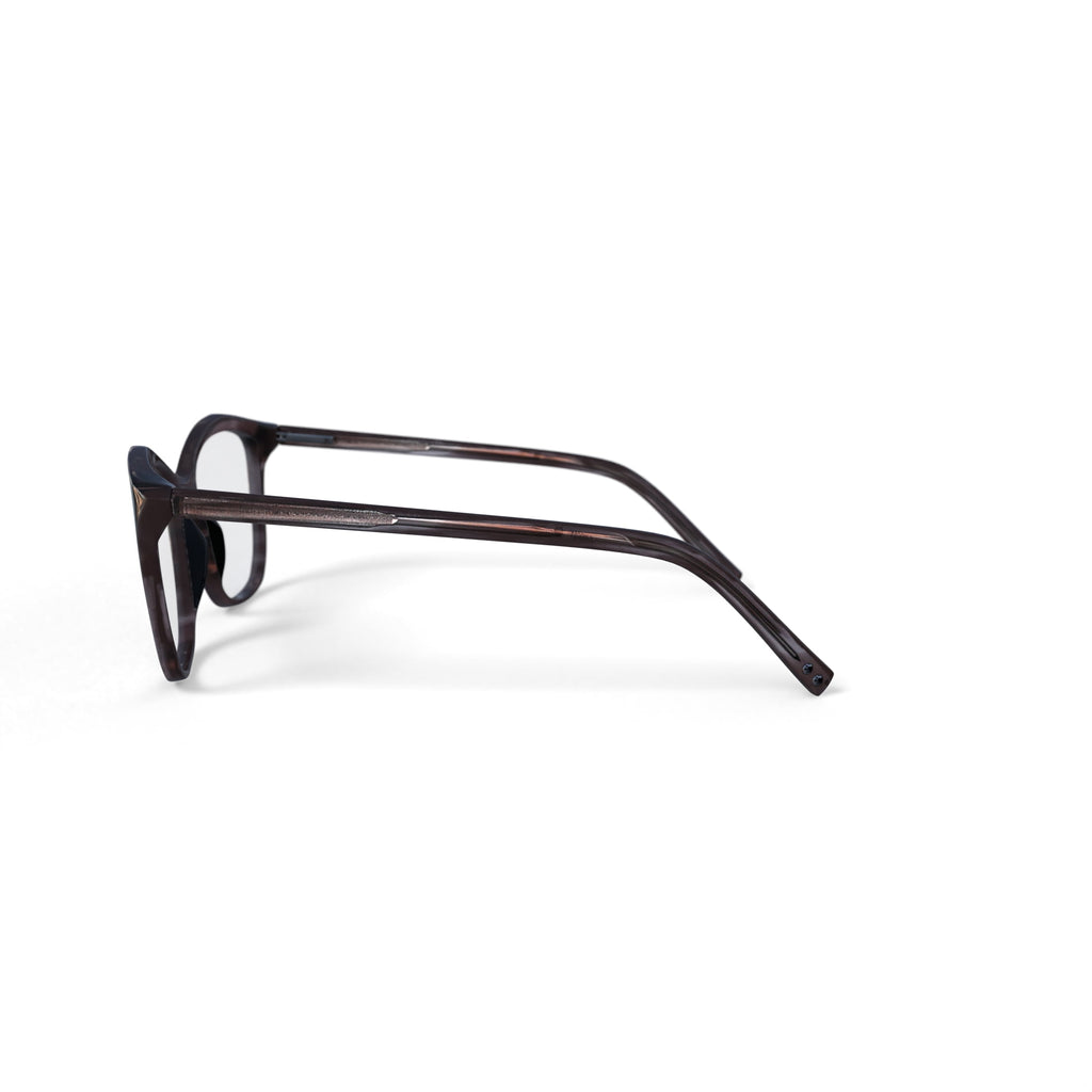 Reverb Women's RVLO6002 Prescription Eyeglasses with Case, Brown