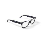 Women's Lui Square Prescription Eyeglasses with Case, Navy Tortoise