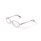 Women's MV028 Edith Oval Prescription Eyeglasses with Case, Red