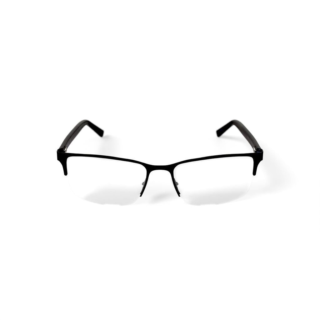 Timberland Men's TB1805-1 Rectangular Prescription Eyeglasses with Case, Black