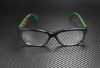 Gucci GG0278O Black Multicolor Rectangular Eyeglasses Demo Lens 55-15-145 Women
