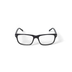 Men's DNA4012 Rectangular Prescription Eyeglasses with Case, Black