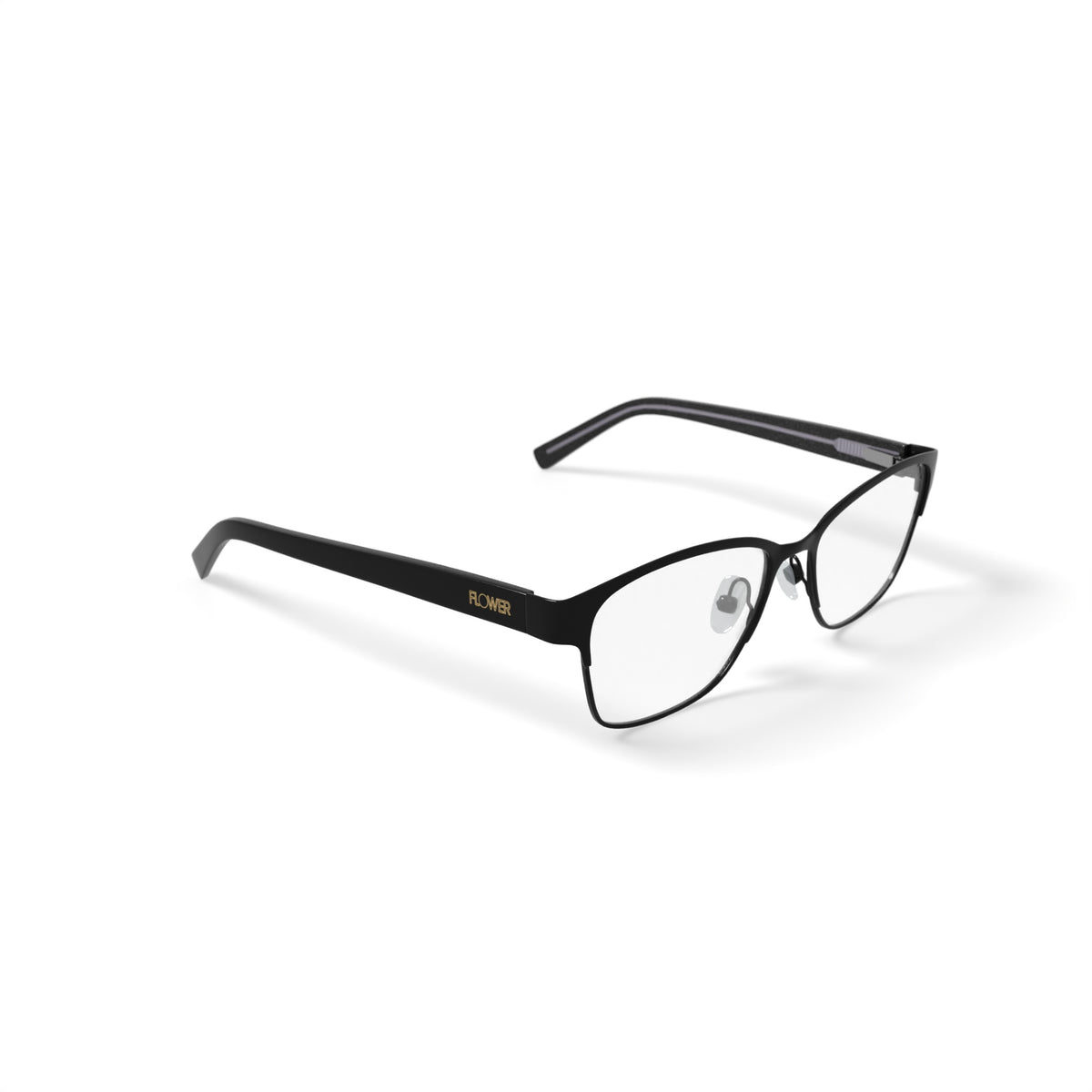 Flower Women's FLR6013 Prescription Eyeglasses with Case, Black