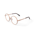 Keo Womens Kylo Round Prescription Eyeglasses with Case, Gold