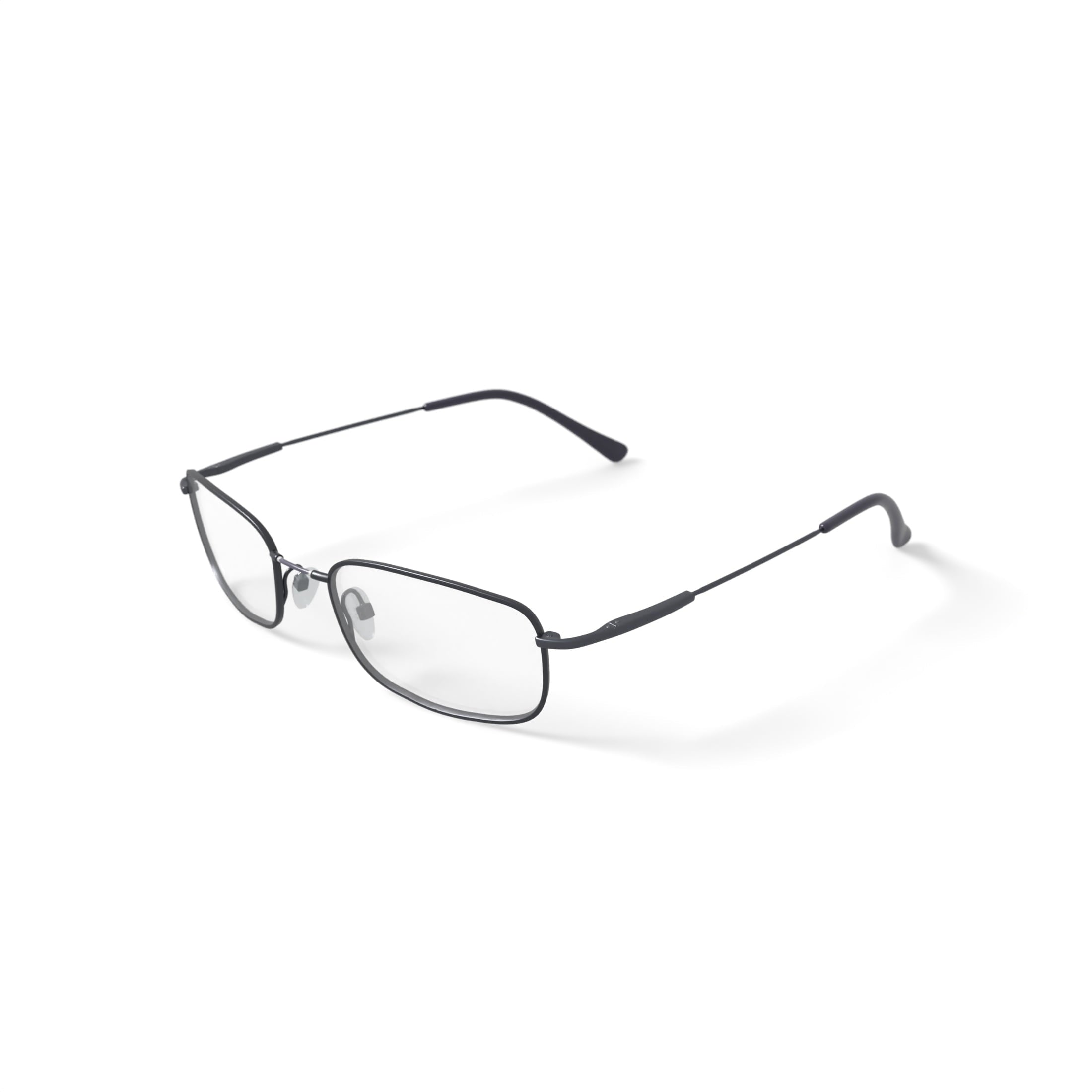 M+Flex Men's MF507 Rectangular Prescription Eyeglasses with Case, Gunmetal