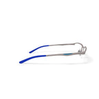 New Balance Men's NB506 Rectangular Prescription Eyeglasses with Case, Silver
