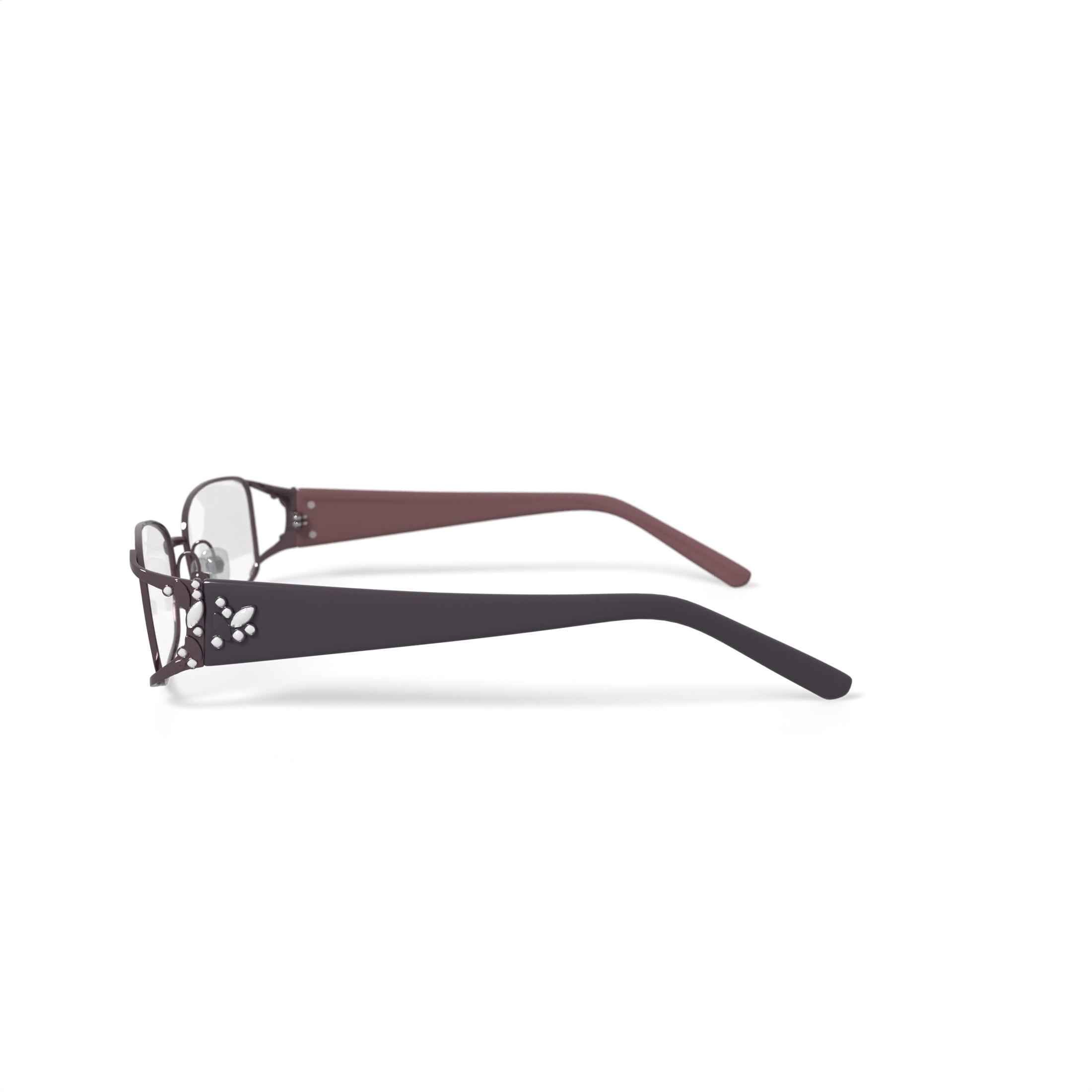 Women's WLO317 Rectangular Rectangular Prescription Eyeglasses with Case, Pink