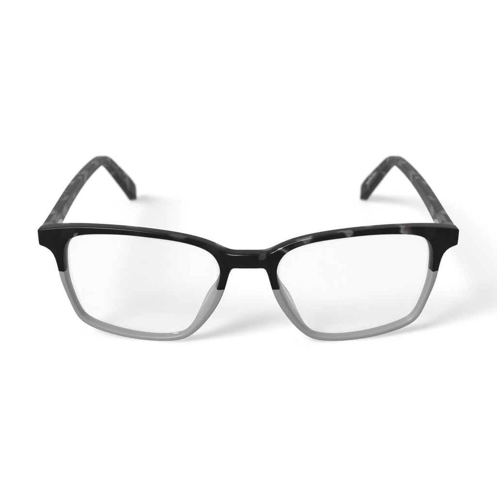 Men's BE120 Larch Square Prescription Eyeglasses with Case, Green Tortoise Gradient