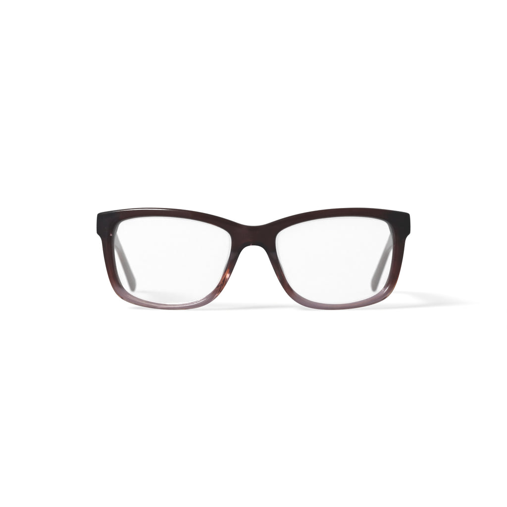 Flower Women's Square Eyeglasses, FLR6005, Lauren, Brown, 52-16-135, with Case