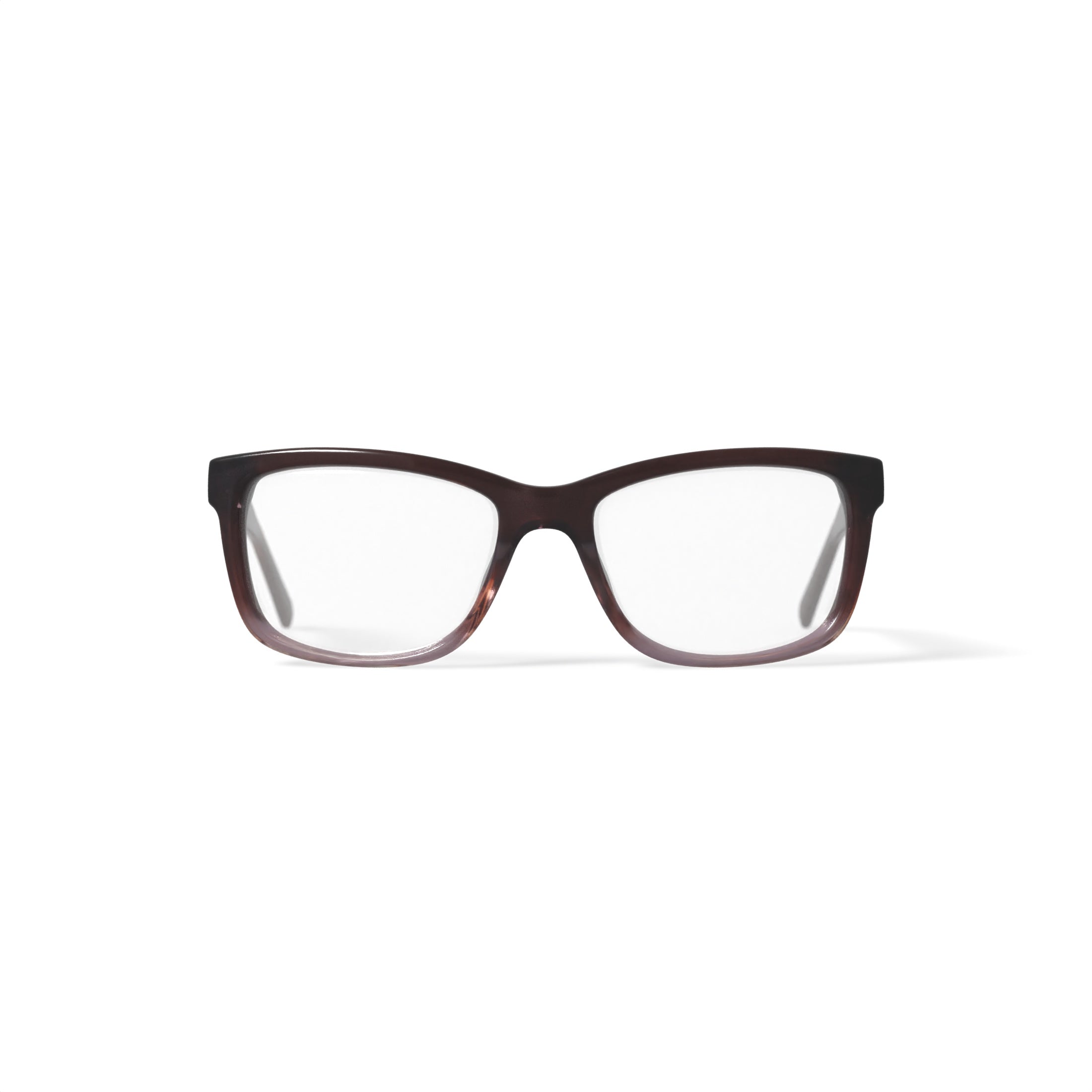 Flower Women's Square Eyeglasses, FLR6005, Lauren, Brown, 52-16-135, with Case