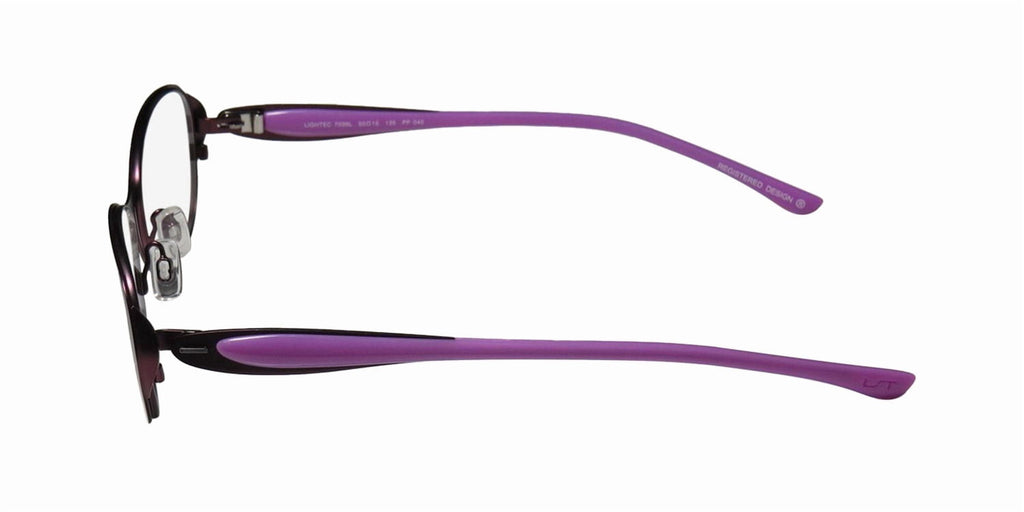 NEW LIGHTEC 7039L WOMENS/LADIES DESIGNER FULL-RIM PLUM / PURPLE FRAME DEMO LENSES 50-15-135 FLEXIBLE HINGES EYEGLASSES/EYEWEAR