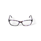 Apple Bottoms Women's AB782 Rectangular Prescription Eyeglasses with Case, Purple
