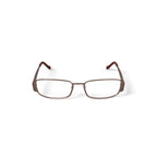 Women's M273 Rectangular Prescription Eyeglasses with Case, Brown