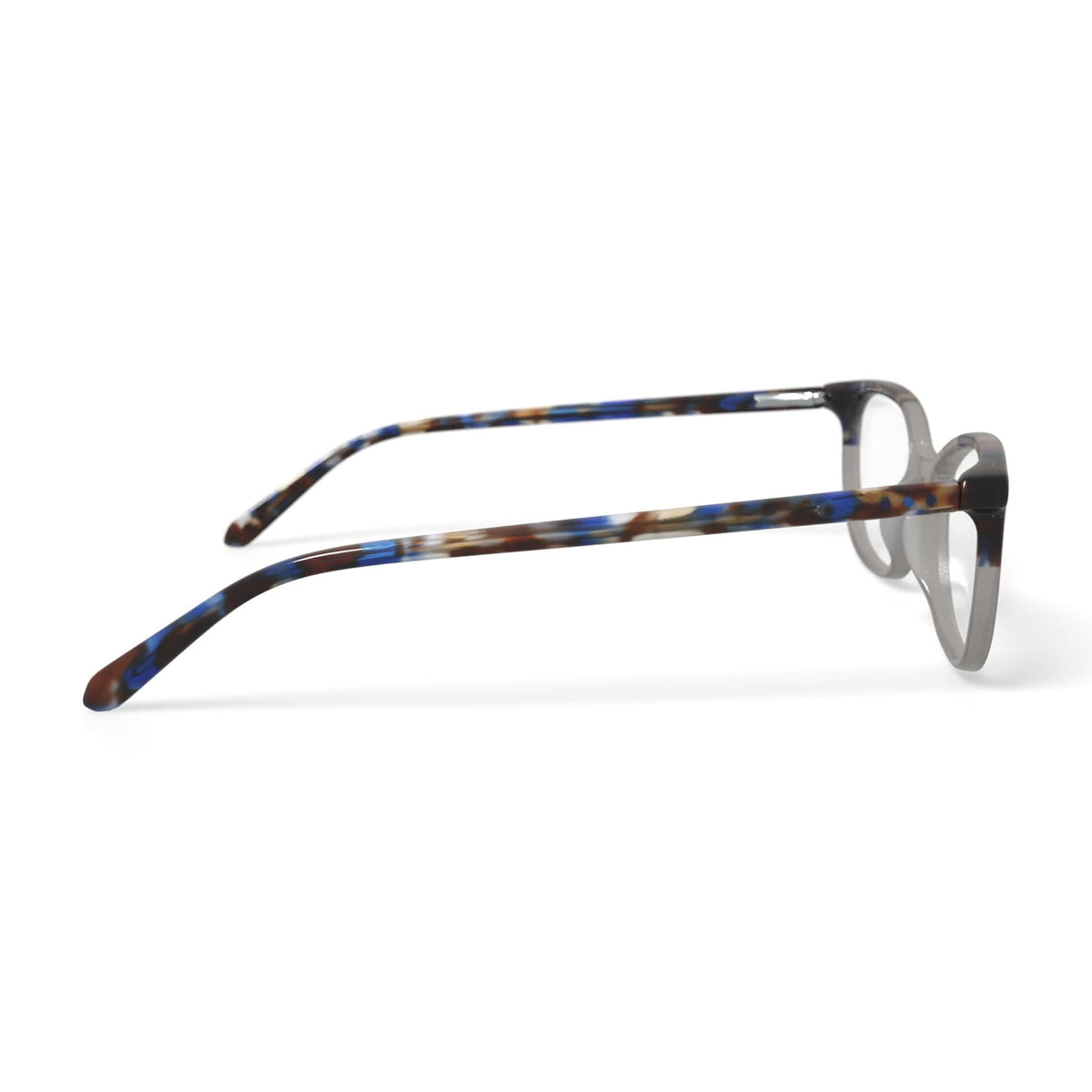 Flower Women's FLR6051 Prescription Eyeglasses with Case, Amber Crystal