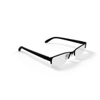 Men's HV708 Rectangular Prescription Eyeglasses with Case, Black