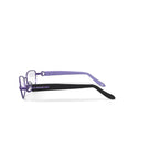 Rose Women's AR09 Rectangular Prescription Eyeglasses with Case, Purple