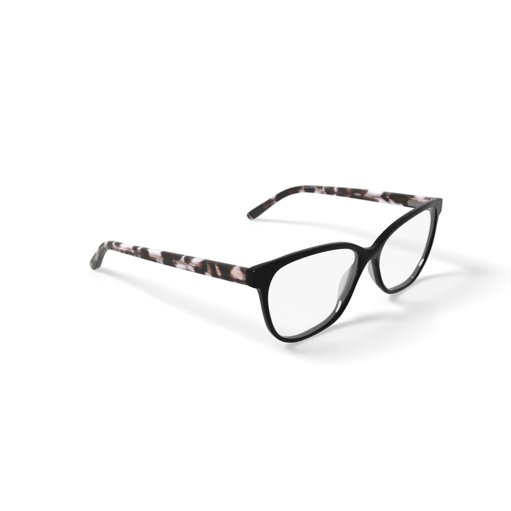 Elizabeth Arden Women's EA1203 Square Prescription Eyeglasses with Case, Black