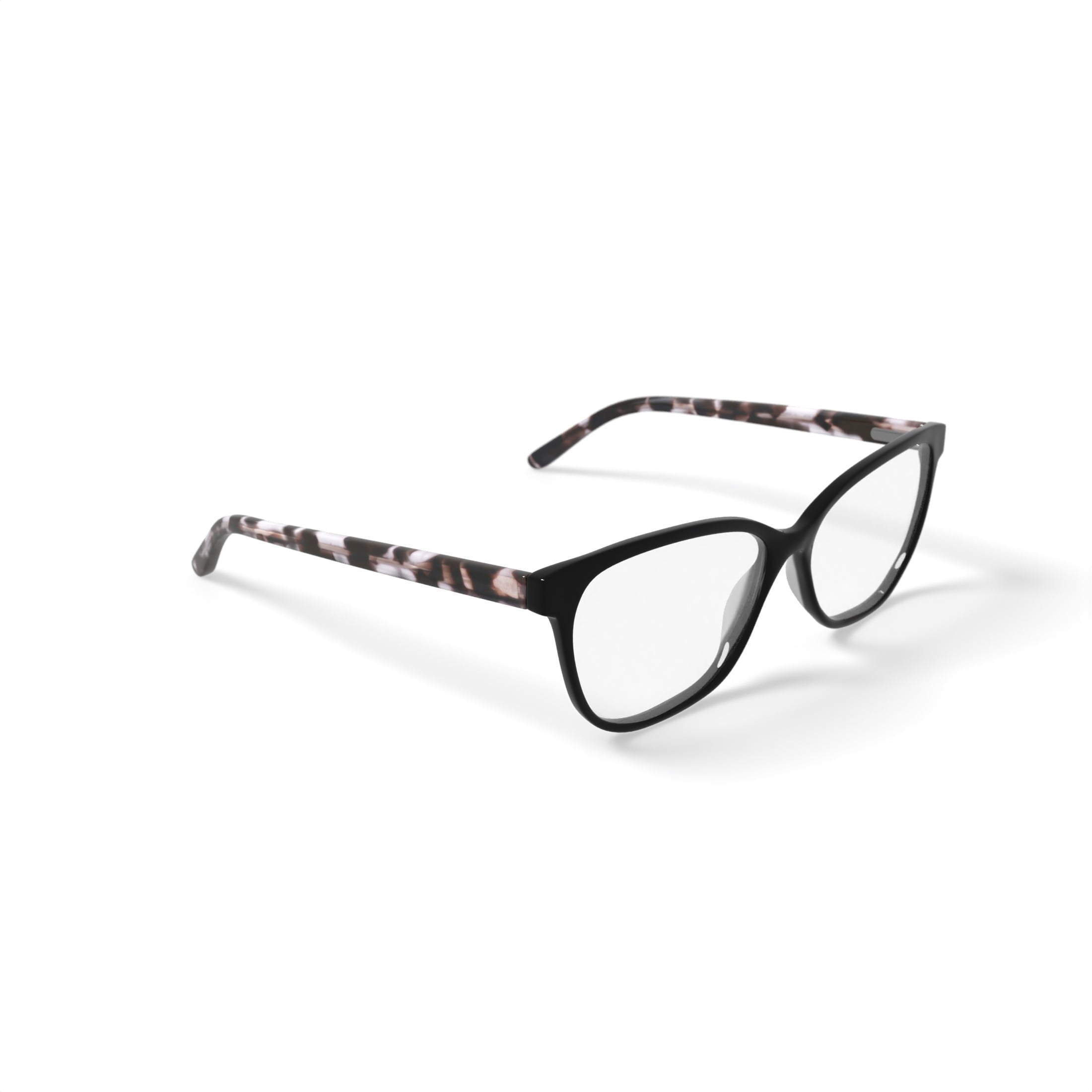 Elizabeth Arden Women's EA1203 Square Prescription Eyeglasses with Case, Black