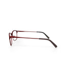 Love Ellen DeGeneres Womens Touro Prescripton Eyeglasses with Case, Matte Burgundy