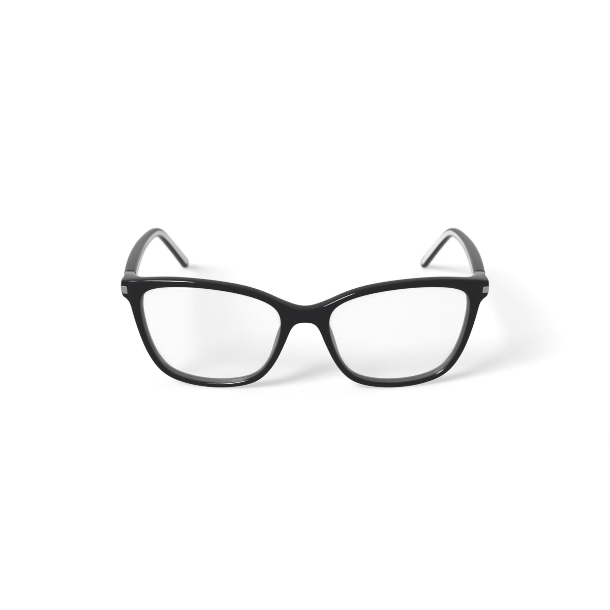 Women's XSLV03AS-01 Square Prescription Eyeglasses with Case, Black