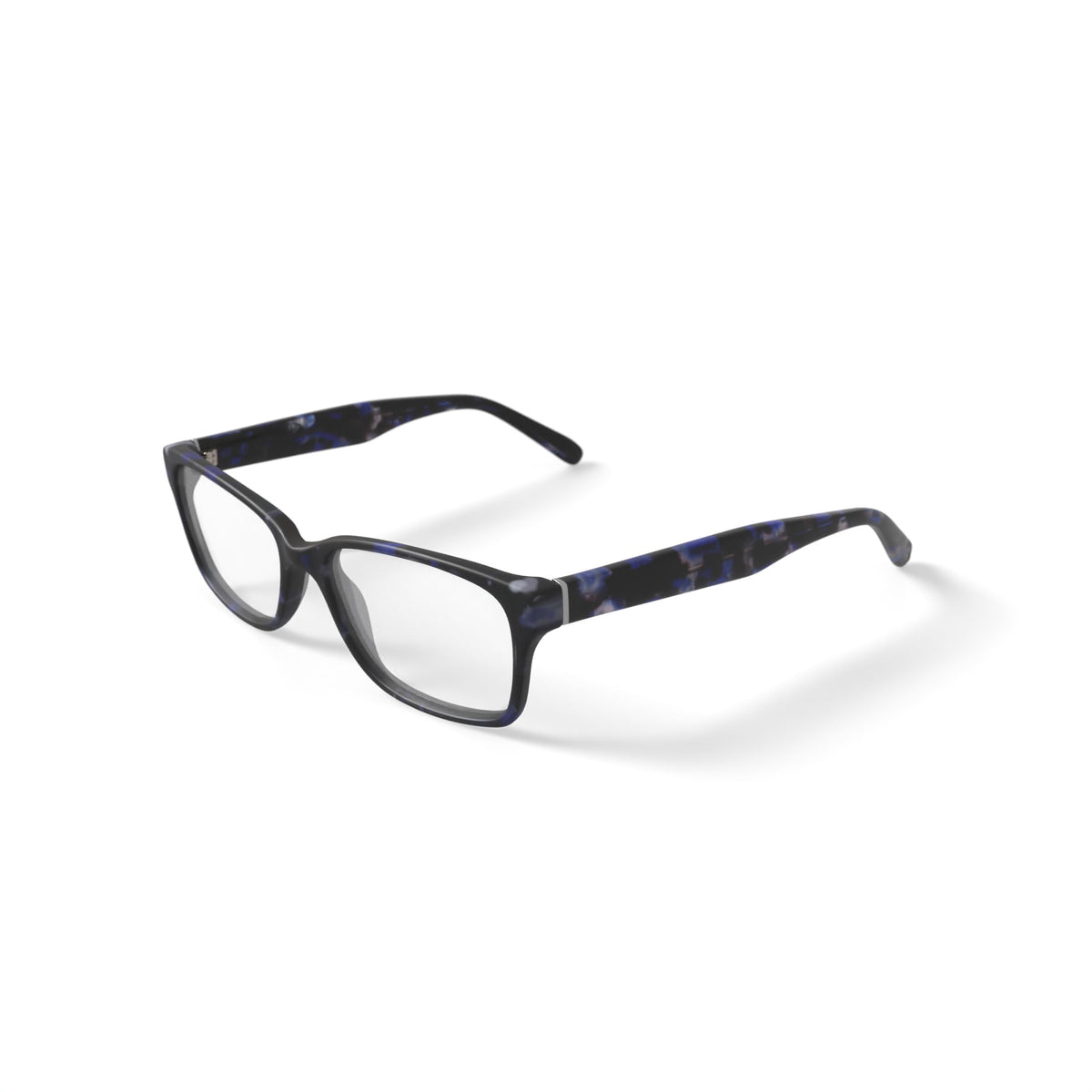 Women's Lui Square Prescription Eyeglasses with Case, Navy Tortoise