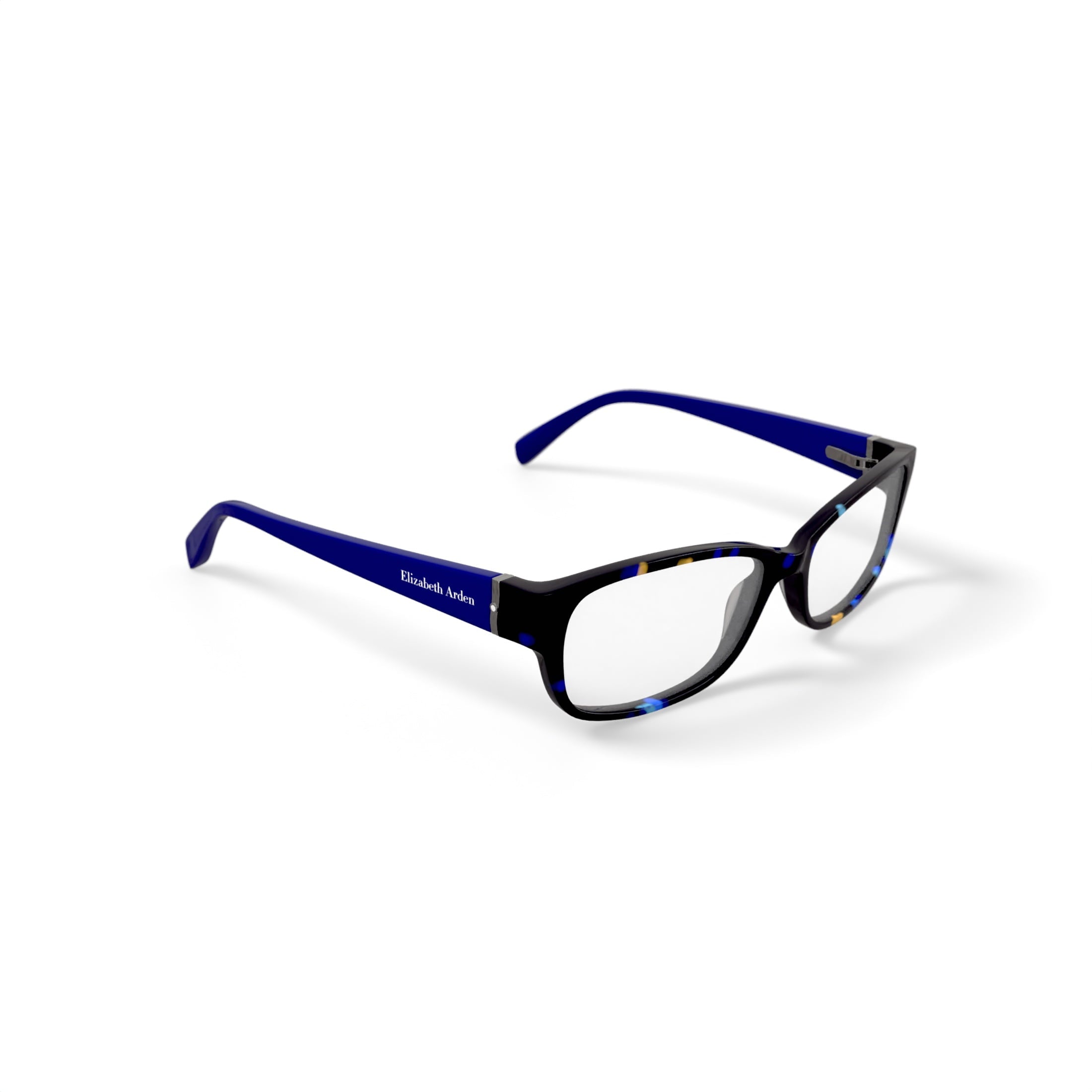 Elizabeth Arden Women's EA6060 Rectangular Prescription Eyeglasses with Case, Blue